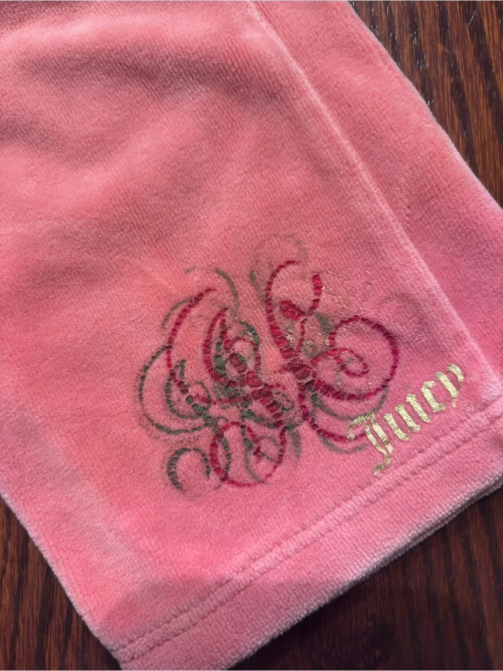 Juicy Couture Pink Velour Hoodie & Pants Set